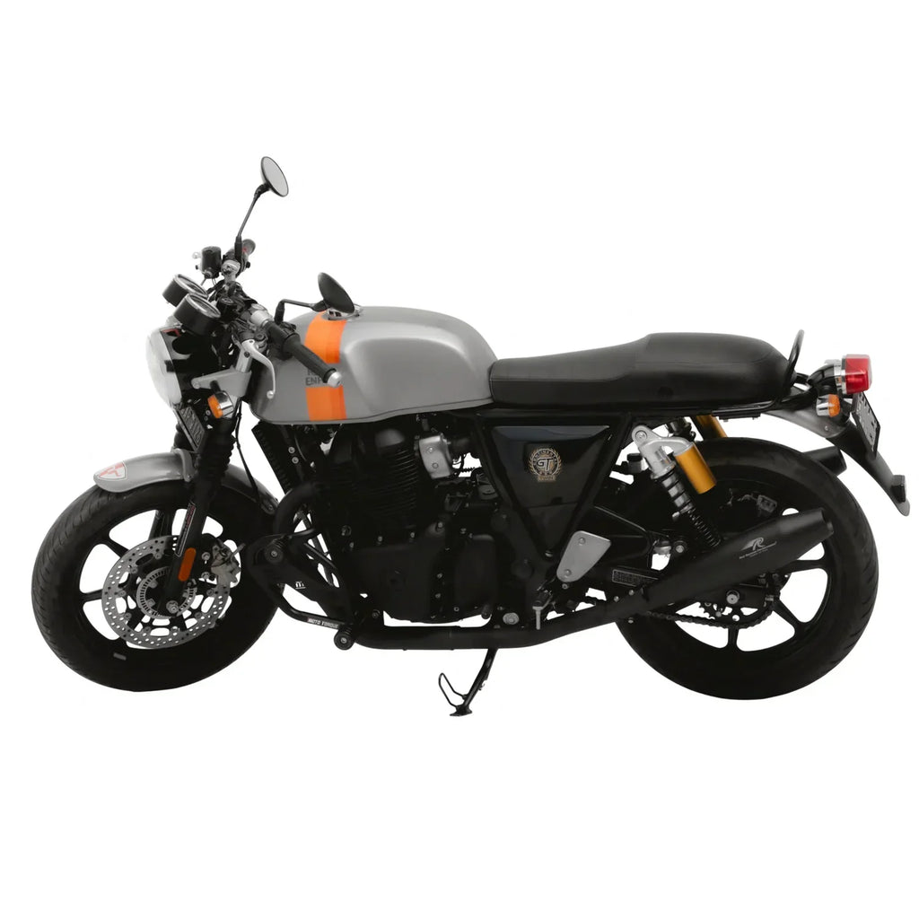 Red Rooster Stellar Black Matte Exhaust for Royal Enfield Interceptor 650 & GT 650