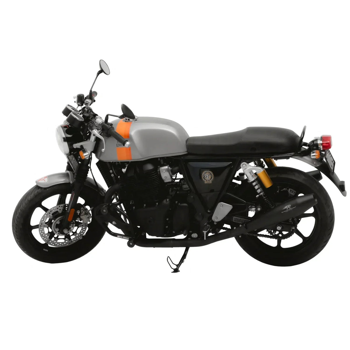 Red Rooster Stellar Black Matte Exhaust for Royal Enfield Interceptor 650 & GT 650