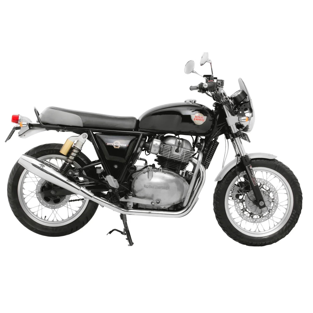 Red Rooster Stellar Exhaust for Interceptor 650 & Continental GT 650 – Performance Slip-On (Polish / Matte / Black) - View 12