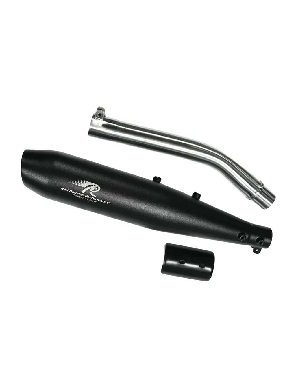Red Rooster Stellar X Exhaust for Royal Enfield Bear 650 – Polish / Black / Matte - View 2