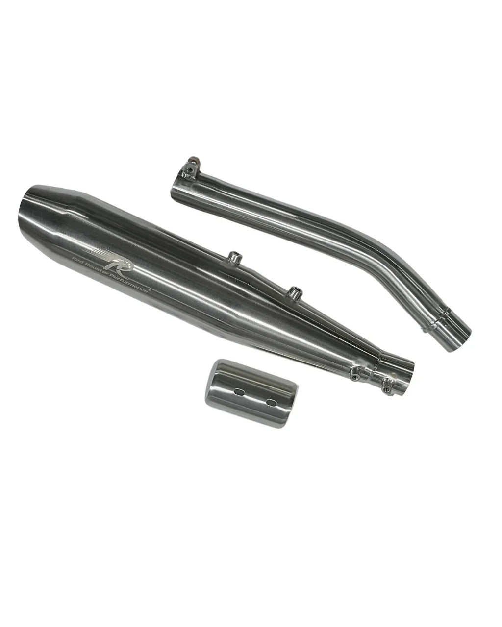 Red Rooster Stellar X Exhaust for Royal Enfield Bear 650 – Polish / Black / Matte - View 2