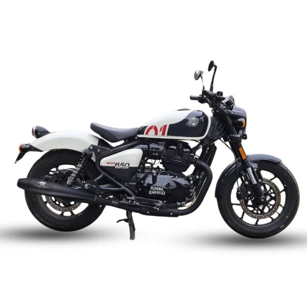 Red Rooster Performance Stellar Exhaust for Royal Enfield Shotgun 650 Black – Performance Slip-On Exhaust - View 3