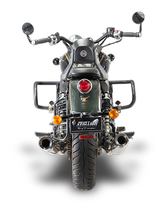 Silver Stallion Longshot Performance Exhaust for Royal Enfield Super Meteor 650 | +2 BHP Power Boost Slip-On Exhaust