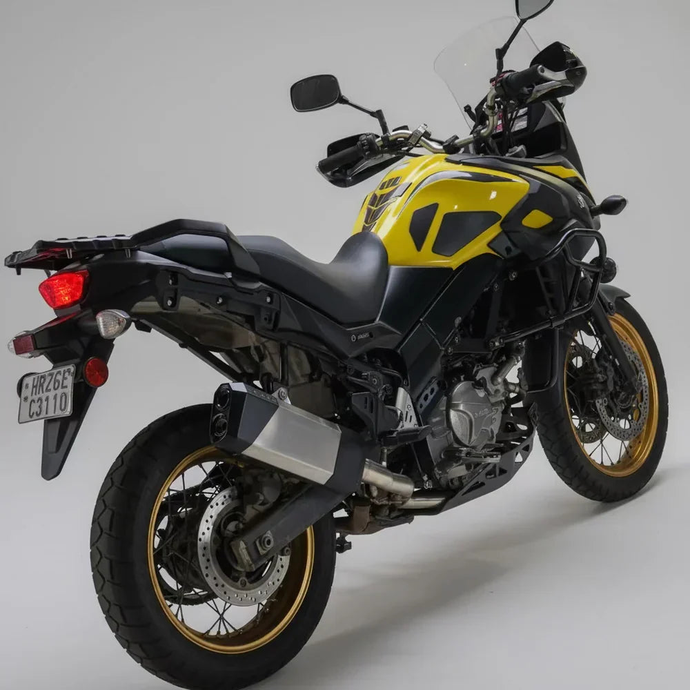 Barrel Storm Slip-On Exhaust with Mid Pipe for Suzuki V-Strom 650 | 304 SS Adventure Touring Performance Exhaust (DB Killer