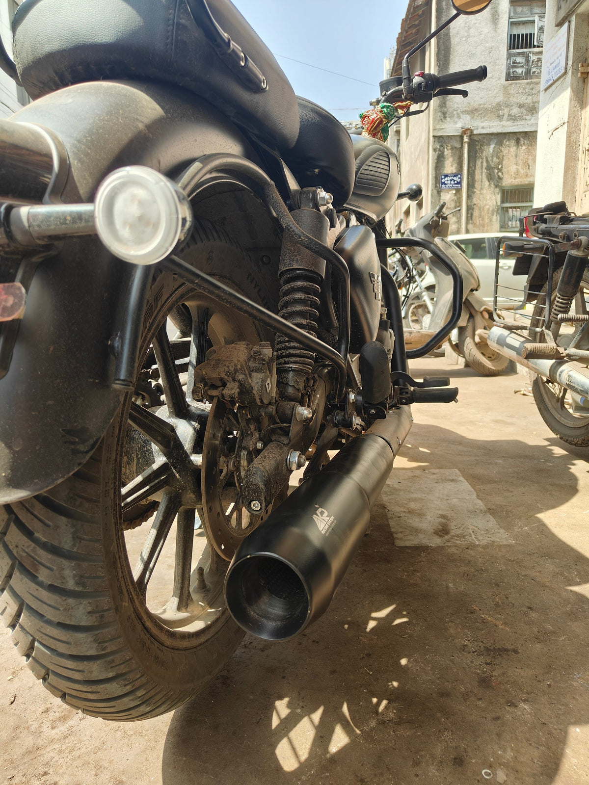 KP Racing Thor Performance Exhaust Black – Stainless Steel 304 for Royal Enfield BS3, BS4 & BS6 | Deep Sound Premium Exhaust