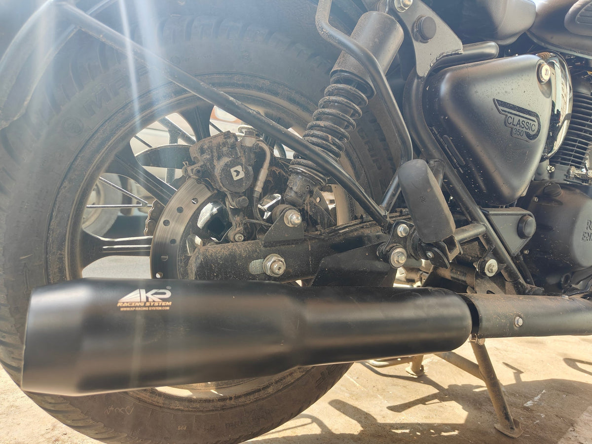KP Racing Thor Exhaust Combo Kit Black – Stainless Steel 304 with Performance Air Filter, Iridium Spark Plug & Stage 2 Air