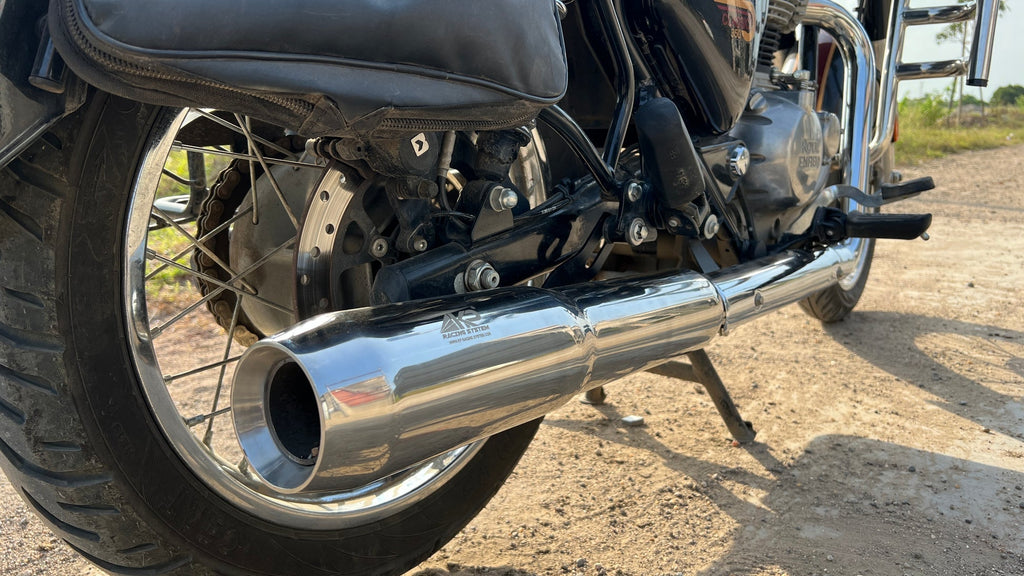 KP Racing Thor Performance Exhaust Combo Kit Silver – Stainless Steel 304 with Air Filter, Iridium Spark Plug & Stage 2 Air