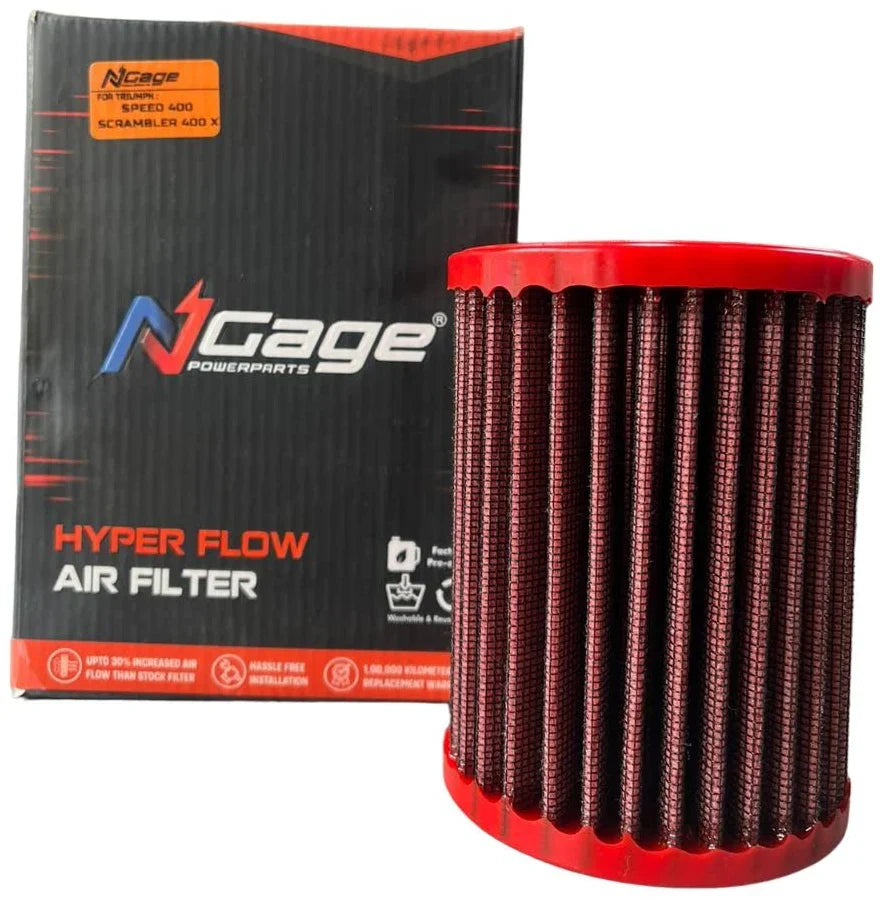 Ngage Hyper Flow Air Filter Triumph Speed 400 / Scrambler 400 X – NGAGE-019TRI400