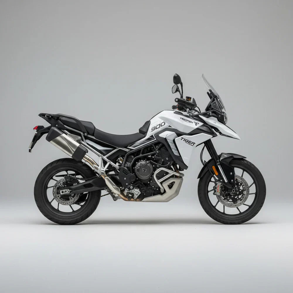 Barrel Storm Slip-On Exhaust for Triumph Tiger 900 GT (2025) | 304 Stainless Steel Performance Motorcycle Exhaust - View 2