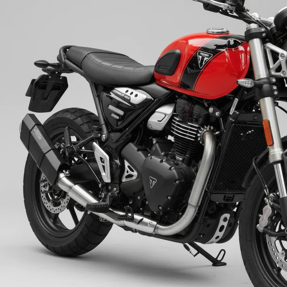 Barrel Rogue 2.0 Slip-On Exhaust with Link Pipe for Triumph Speed 400 / Scrambler 400X | 304 Stainless Steel Performance