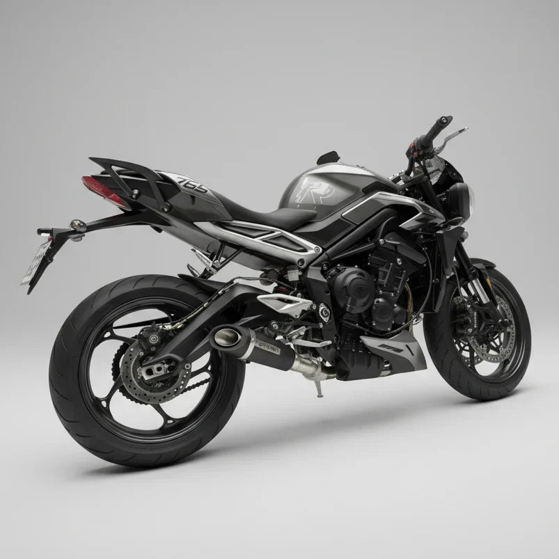 Barrel Outlaw 2.0 Full System Exhaust for Triumph Street Triple 765 (2023–2025) | 304 Stainless Steel Performance Exhaust