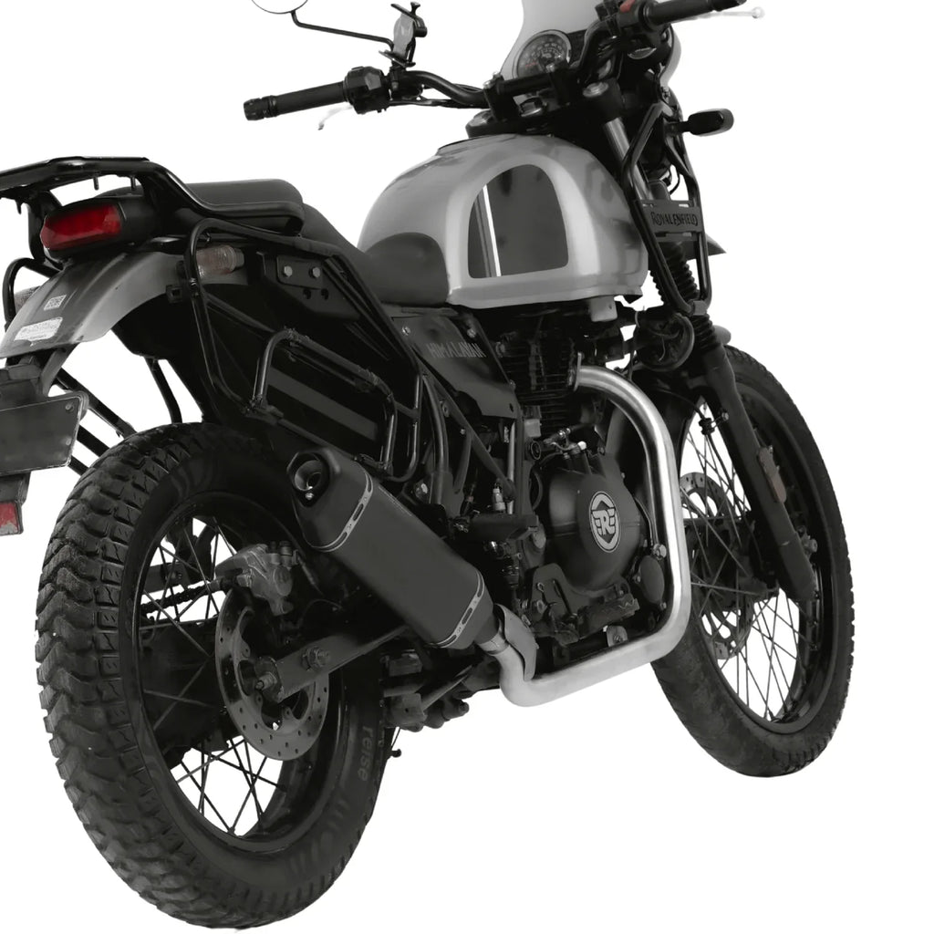 Red Rooster Vertex Exhaust for Himalayan & Scram 411 – Performance Slip-On (Polish / Black / Matte) - View 5