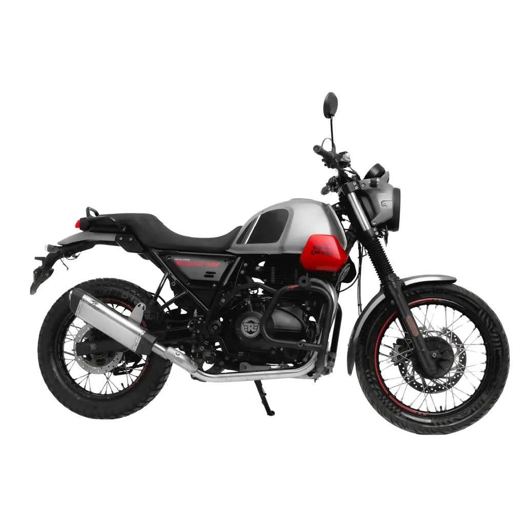 Red Rooster Vertex Exhaust for Himalayan & Scram 411 – Performance Slip-On (Polish / Matte / Black) - View 8