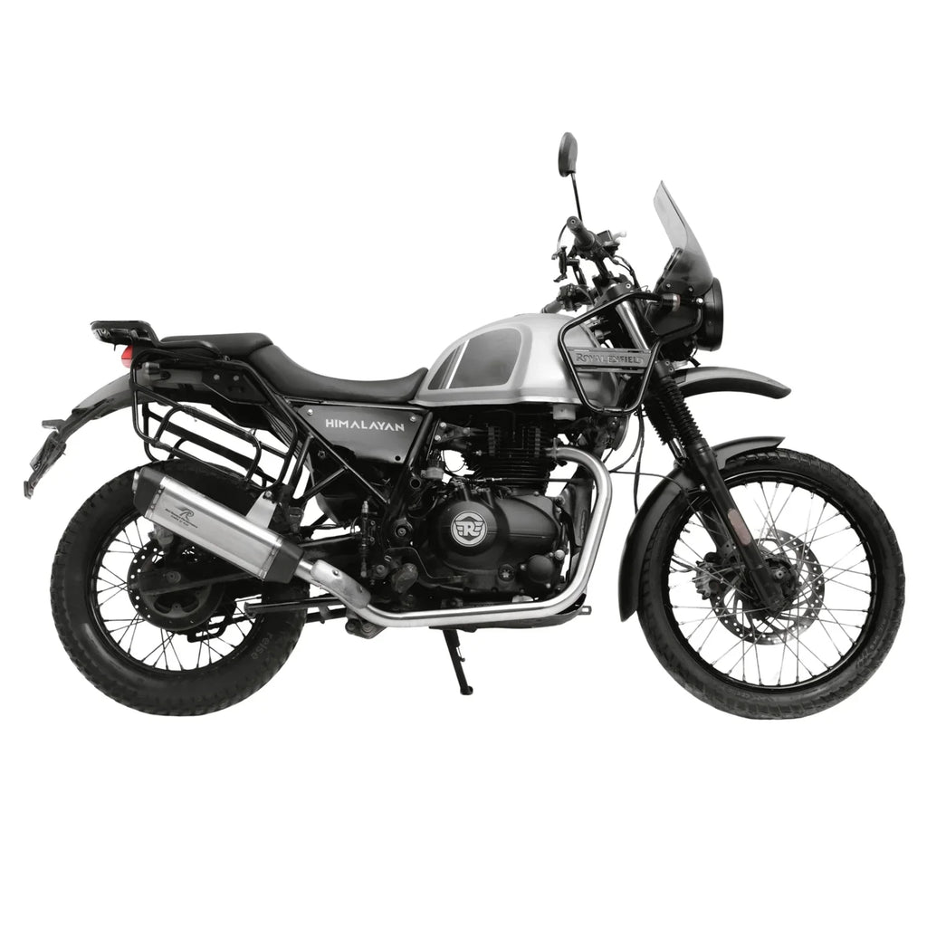Red Rooster Vertex Exhaust for Himalayan & Scram 411 – Performance Slip-On (Polish / Matte / Black) - View 7