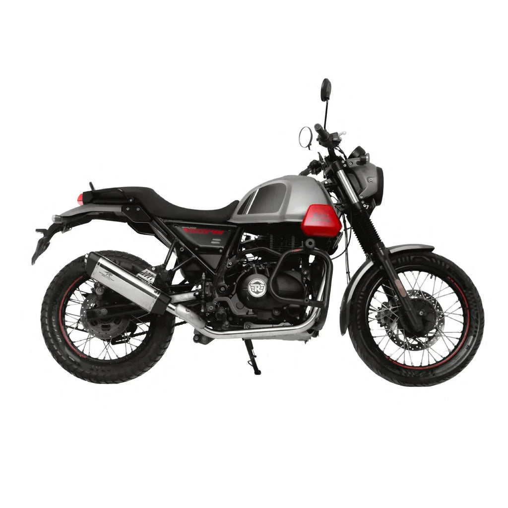 Red Rooster Vertex Exhaust for Himalayan & Scram 411 – Performance Slip-On (Polish / Matte / Black) - View 11