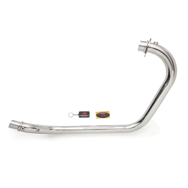 Red Rooster Vertex Header Pipes for Himalayan & Scram 411 – Stainless Steel Performance Headers (Polish / Matte) - View 4