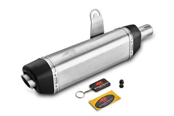 Red Rooster Vertex Matte Exhaust for Royal Enfield Himalayan & Scram 411 - View 4