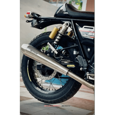 Way2Speed Phantom Performance Exhaust (Glossy Finish) for Royal Enfield Interceptor 650 / Continental GT 650 – SS316 Free