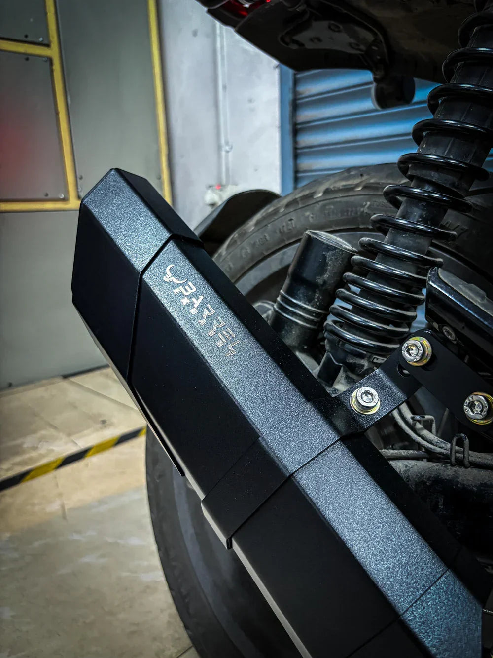 Barrel Rogue 2.0 Exhaust with Link Pipe for Yezdi Scrambler | 304 Stainless Steel Slip-On Performance Exhaust (DB Killer