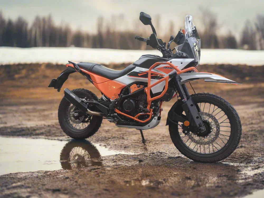 Barrel Rogue 2.0 Slip-On Exhaust with Link Pipe for KTM Adventure S/X 390 (2025) | 304 Stainless Steel Performance Exhaust