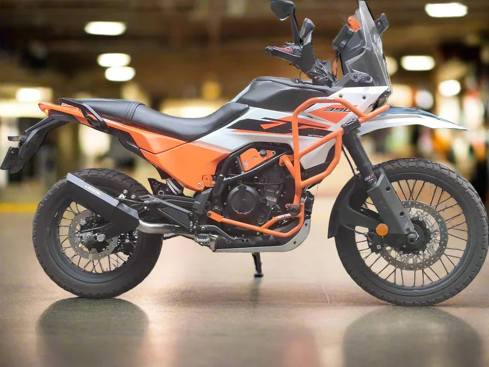 Barrel Rogue 2.0 Slip-On Exhaust with Link Pipe for KTM Adventure S/X 390 (2025) | 304 Stainless Steel Performance Exhaust