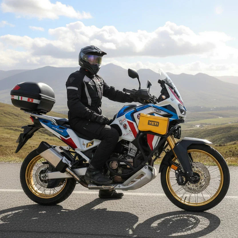 Barrel Storm Slip-On Exhaust for Honda Africa Twin 1100 (2020+) | 304 Stainless Steel Performance Exhaust - View 2