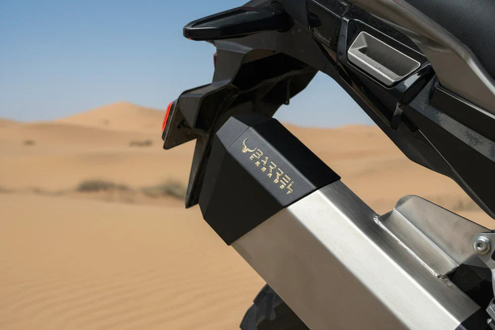 Barrel Storm Slip-On Exhaust for Honda Africa Twin 1000 (2018) | 304 Stainless Steel Performance Exhaust - View 3
