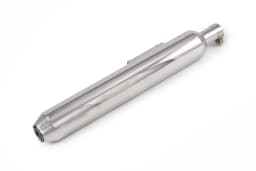 PowerRage Slip-On Exhaust for Royal Enfield Classic 350 Reborn / Meteor 350 – Polished Stainless Steel