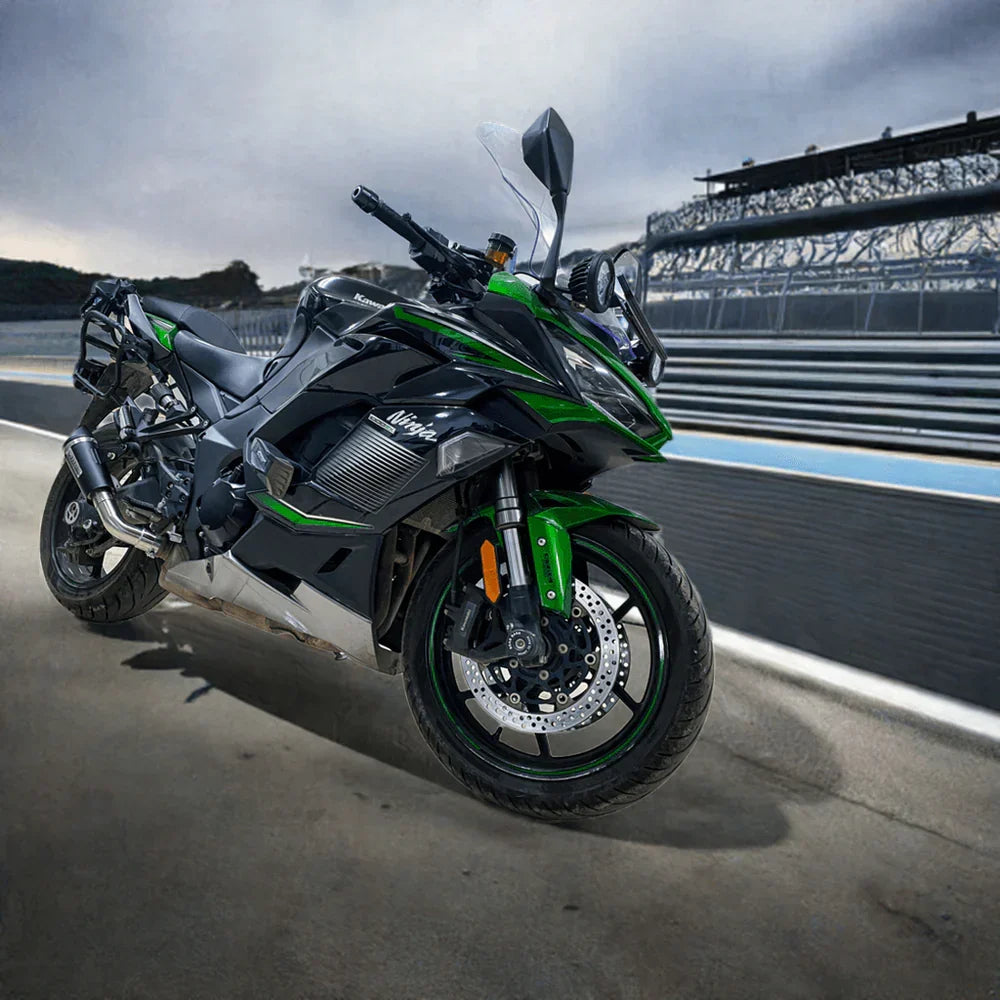 Barrel Outlaw V2 Slip-On Exhaust with Link Pipe for Kawasaki Ninja 1000SX | 304 Stainless Steel Performance Exhaust - View 6