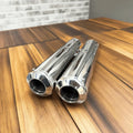 B-12 Bassmaster Barrel Slip-On Exhaust for Royal Enfield Super Meteor 650 | 304 Stainless Steel Performance Exhaust