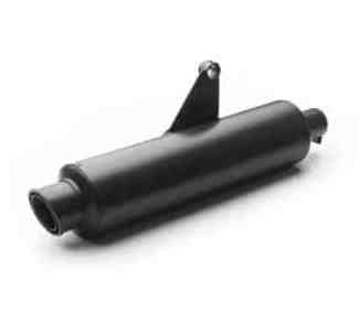 AEW Slip-On Exhaust for Royal Enfield Himalayan 411 | Mild Steel Heat Resistant Full Black & Stainless Steel Matt Polish