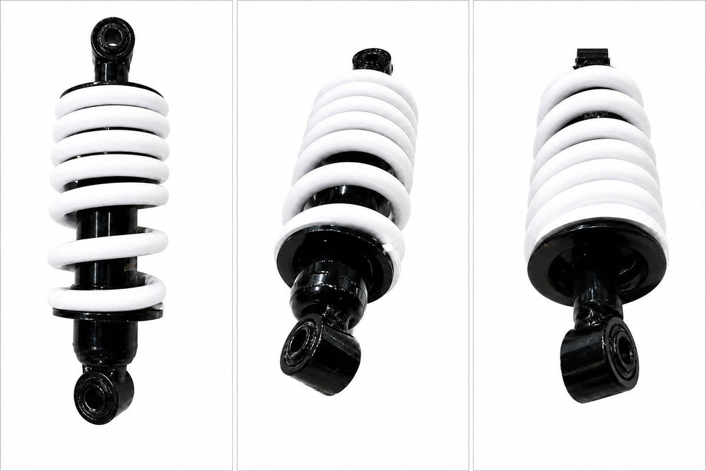 Ather 450 450X rear mono shock absorber white side view
