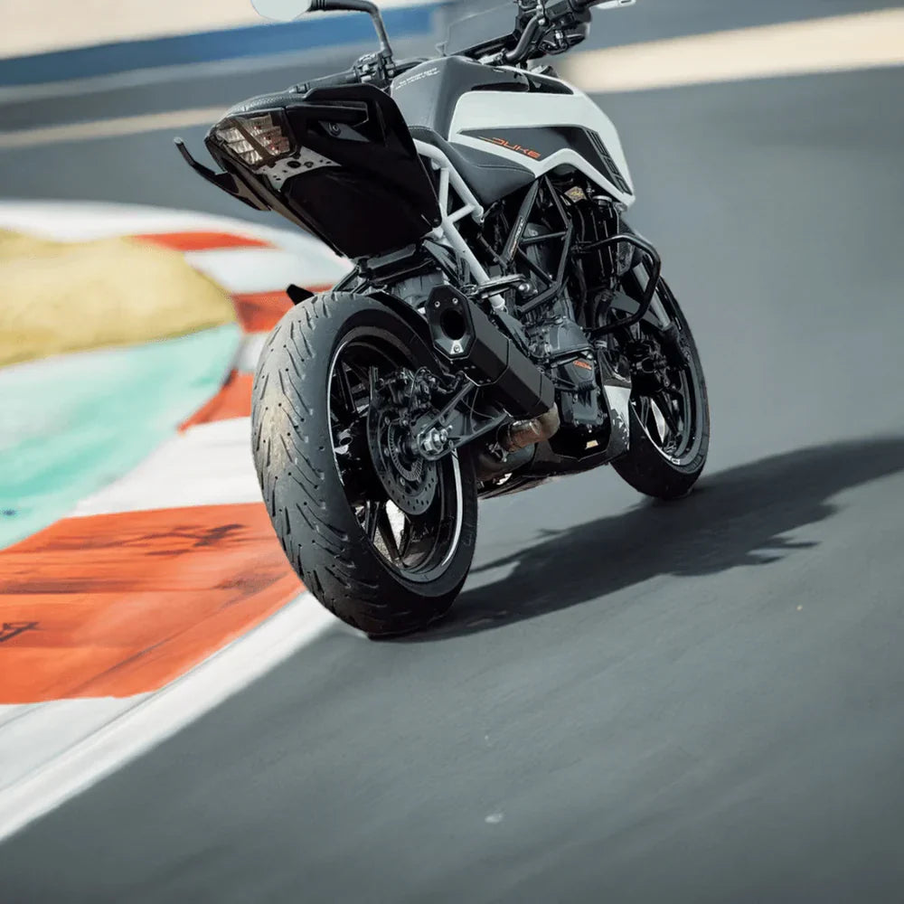 Barrel Rogue Black Slip-On Exhaust with Link Pipe for KTM Duke 390 / RC 390 / Adventure 390 / Duke 250 | 304 Stainless Steel