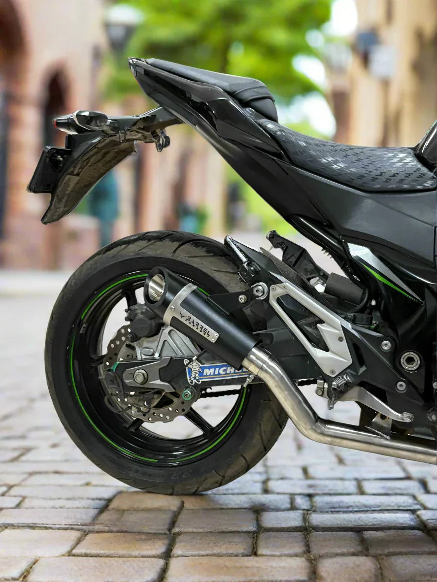 Barrel Outlaw 2.0 Slip-On Exhaust for Kawasaki Z800 | 304 Stainless Steel Performance Exhaust - View 4