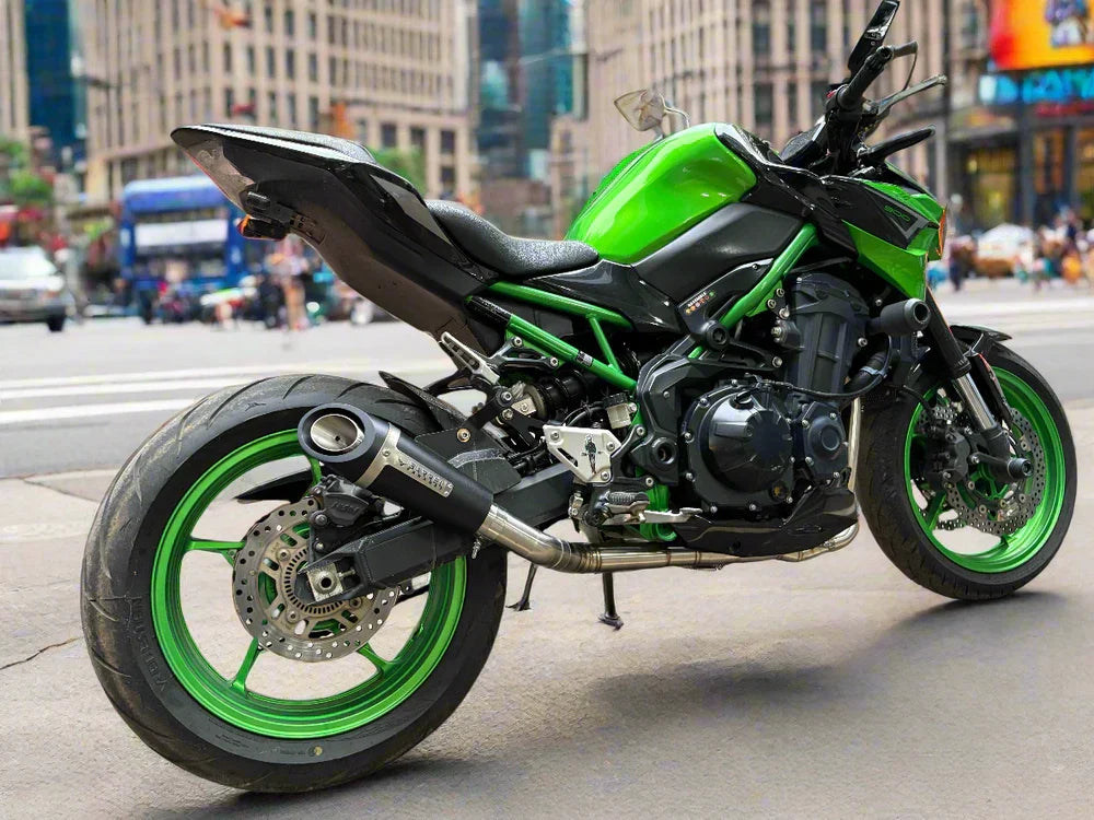 Barrel Outlaw 2.0 Full System Exhaust for Kawasaki Z900 | 304 Stainless Steel Performance Exhaust - View 5