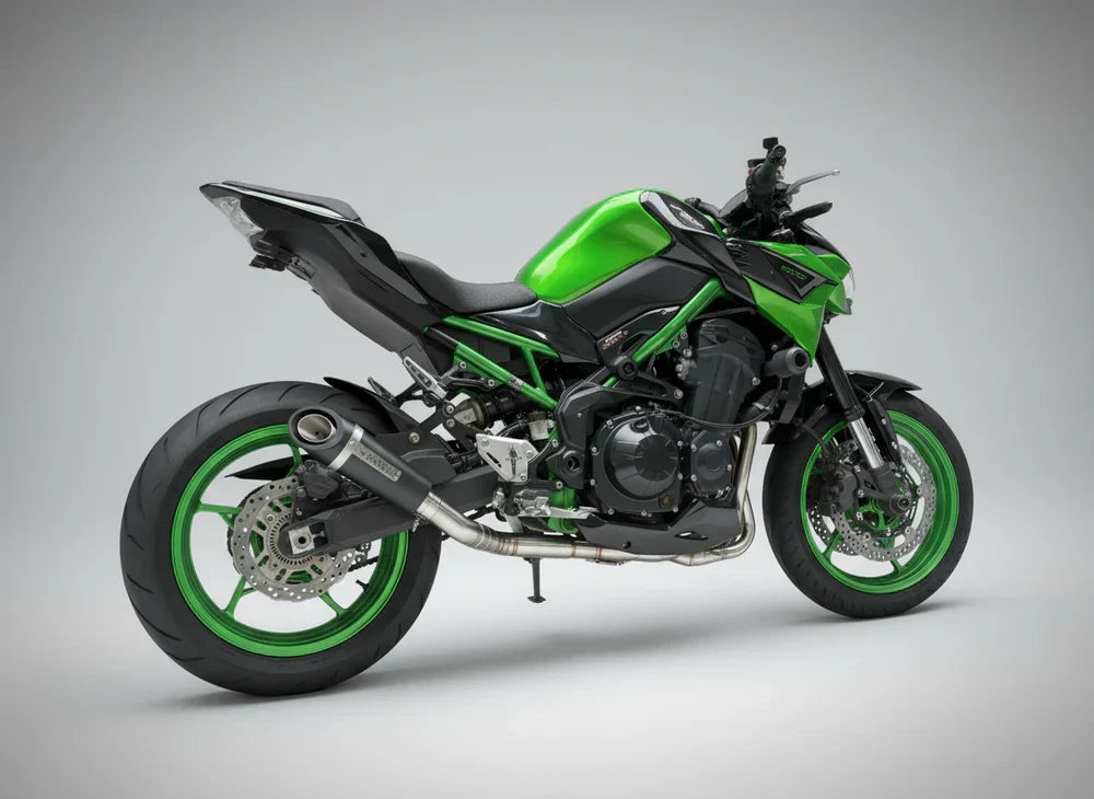 Barrel Outlaw 2.0 Full System Exhaust for Kawasaki Z900 | 304 Stainless Steel Performance Exhaust - View 2