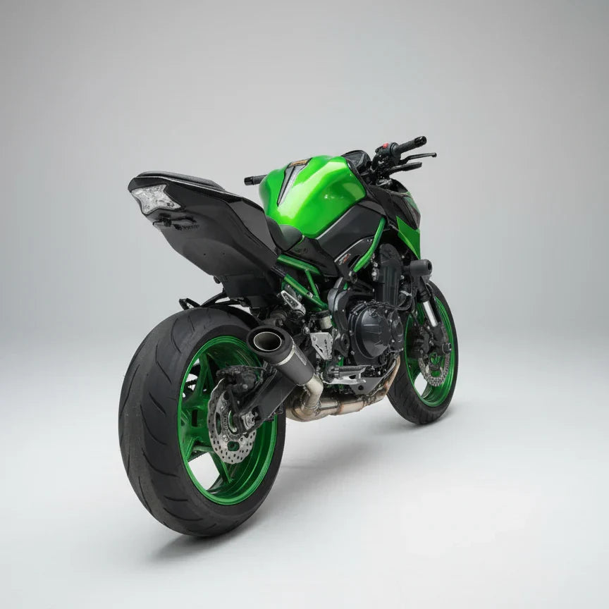 Barrel Outlaw 2.0 Full System Exhaust for Kawasaki Z900 | 304 Stainless Steel Performance Exhaust - View 6