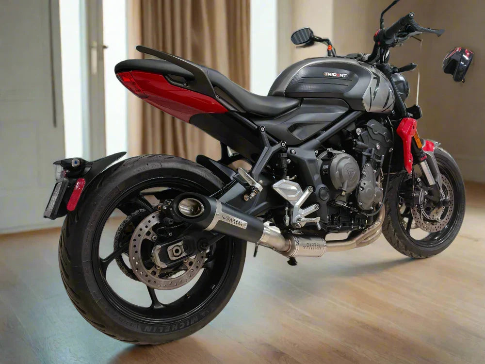 Barrel Outlaw 2.0 Full System Exhaust for Triumph Trident 660 / Tiger Sport 660 / Daytona 660 | 304 Stainless Steel