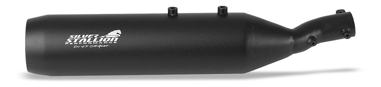 Silver Stallion Outlander Performance Exhaust for Royal Enfield Bear 650 | +2.5 BHP Power Boost Slip-On Exhaust | Silver