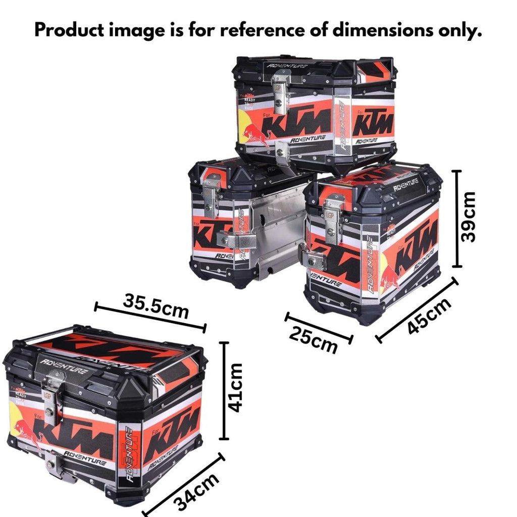 Honda Aluminium Pannier and Top Box Set | 45L + 38L + 38L - View 6