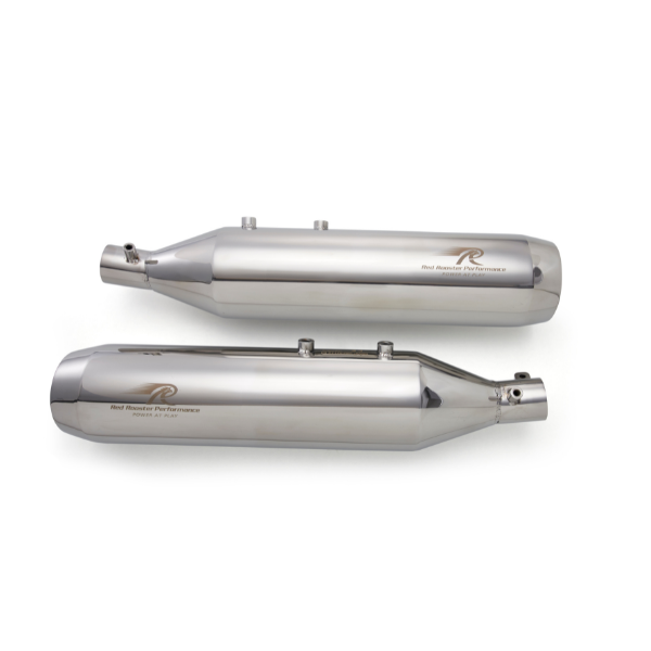 Red Rooster Polish Astral Pro Chrome Exhaust for Royal Enfield Super Meteor 650 - View 2
