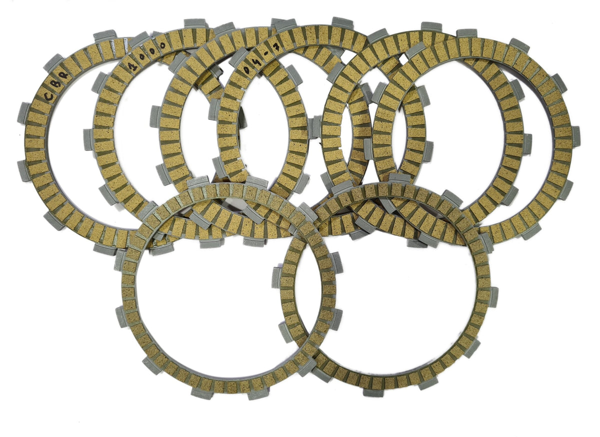 High Quality Paper Based Clutch Plates Suitable For Honda Cbr1000 2004-2007 Set Of 6 Clutch Plates &Amp; 2 Friction