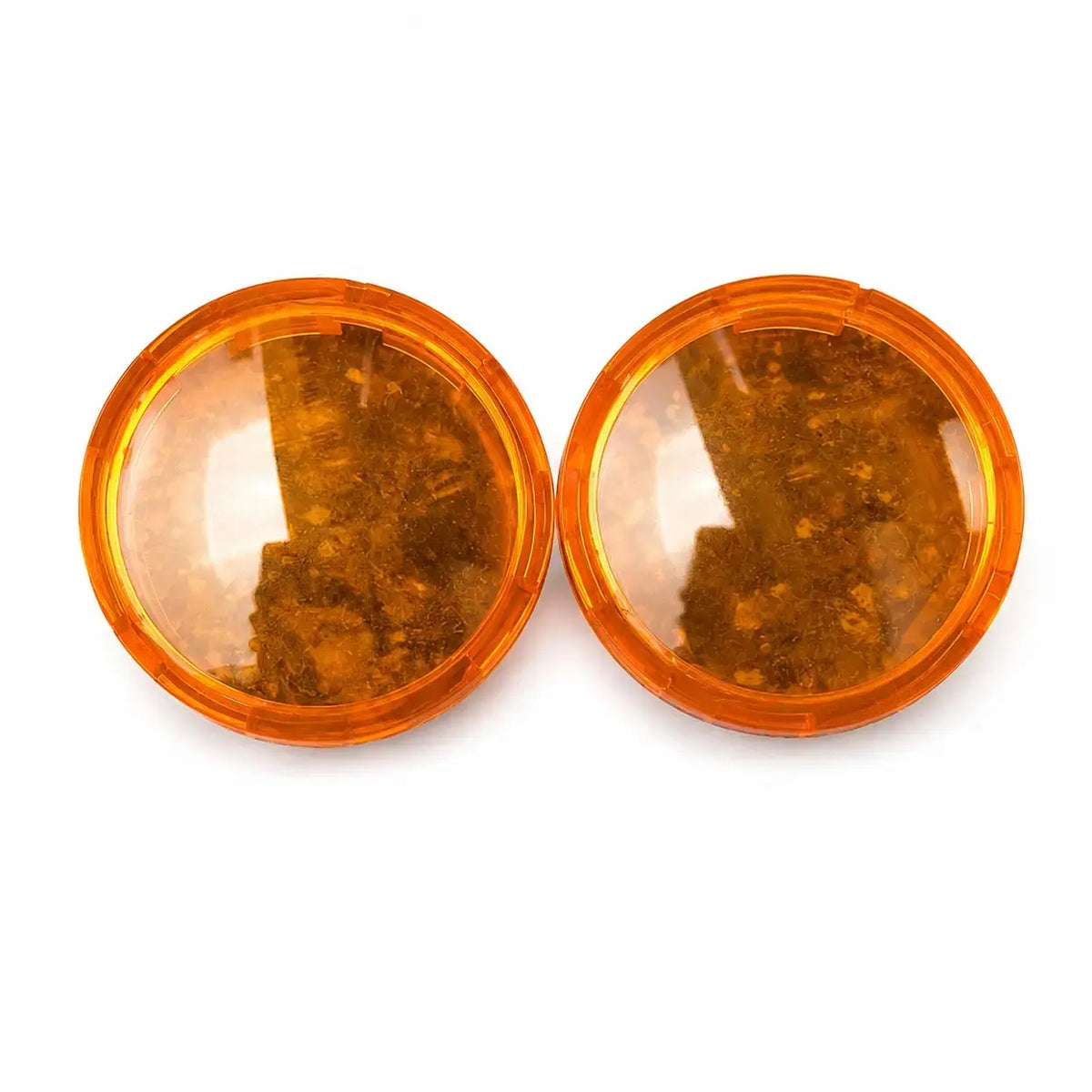 Harley Davidson Iron 883 front indicator lens cover set in amber