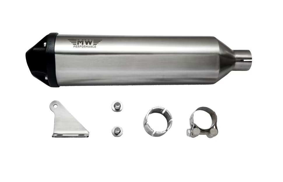Motowings Performance Trident Exhaust (Steel Polish) for Royal Enfield 650 Twins | Interceptor 650 & Continental GT 650