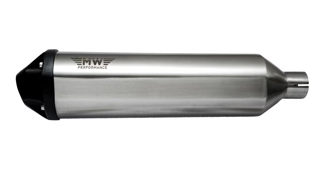 Motowings Performance Trident Exhaust (Steel Polish) for Royal Enfield 650 Twins | Interceptor 650 & Continental GT 650