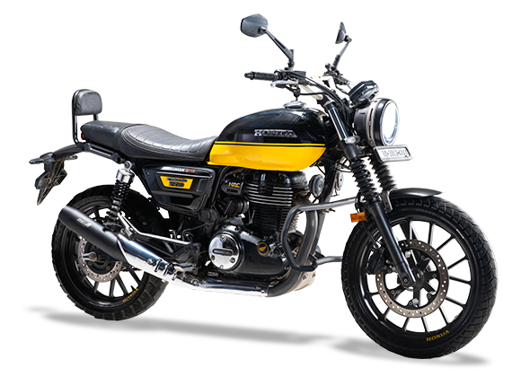 Honda CB350RS Drift Performance Exhaust | Silver Stallion | +1.8 BHP Boost | Black Matte - View 2