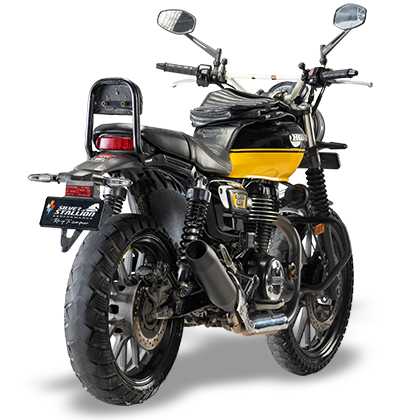Honda CB350RS Drift Performance Exhaust | Silver Stallion | +1.8 BHP Boost | Black Matte