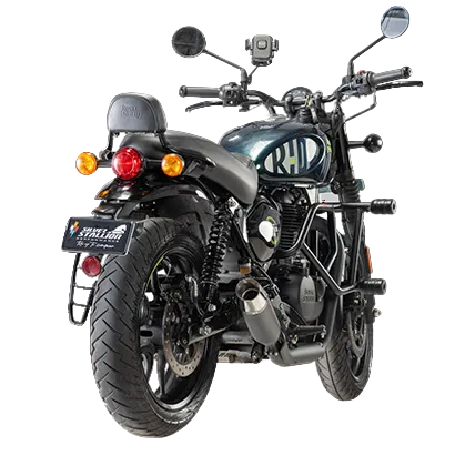 Royal Enfield Hunter 350 Shorty Performance Exhaust | Silver Stallion Performance | +1.75 BHP Power Boost | Dual Tone