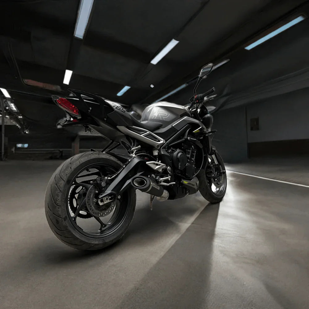 Barrel Outlaw 2.0 Full System Exhaust for Triumph Street Triple 765 (2023–2025) | 304 Stainless Steel Performance Exhaust