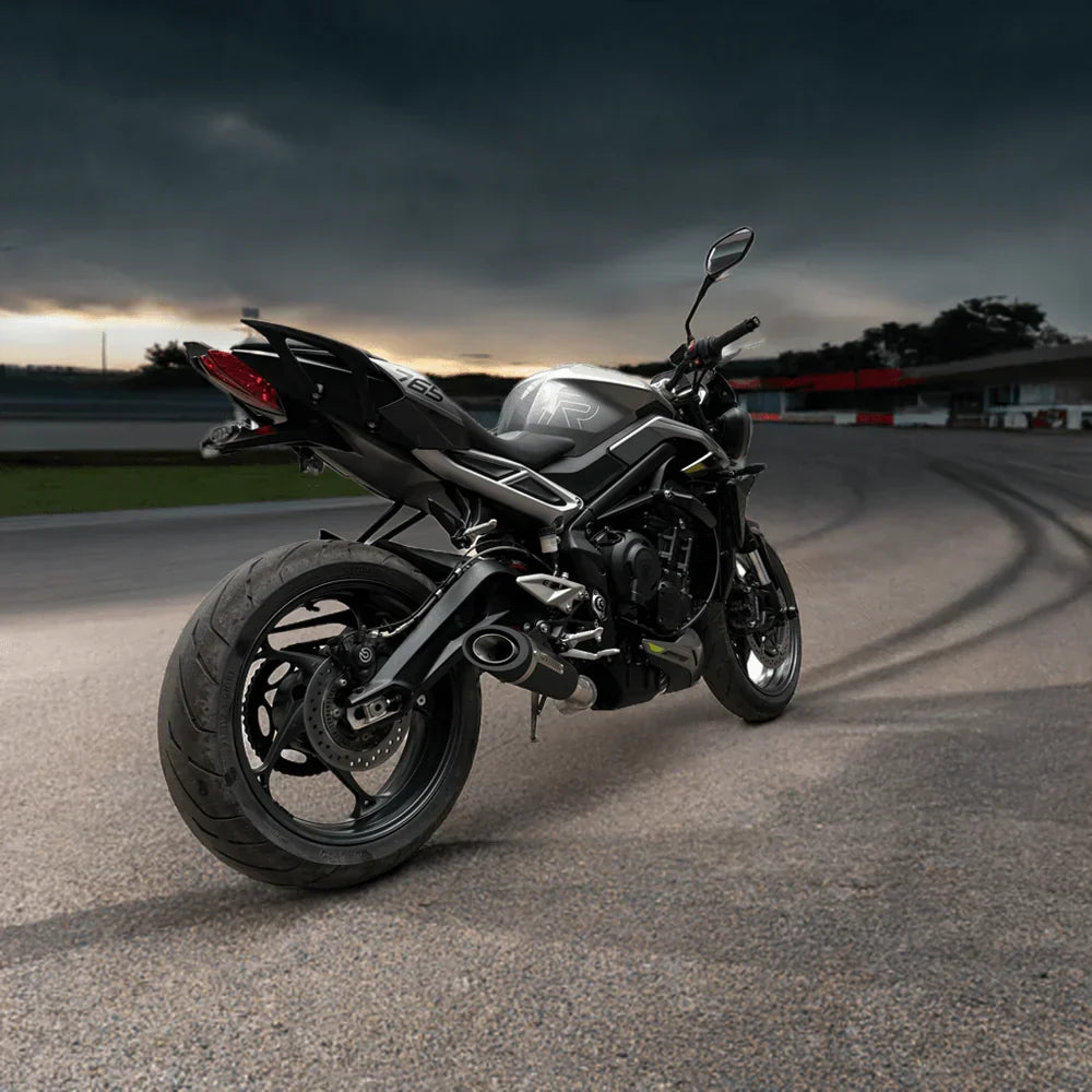 Barrel Outlaw 2.0 Full System Exhaust for Triumph Street Triple 765 (2023–2025) | 304 Stainless Steel Performance Exhaust